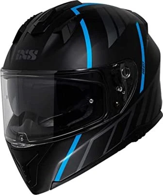 iXS 217 2.0 matt schwarz/grau/türkis