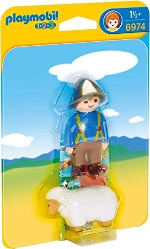 playmobil 1.2.3 Bauer mit Kuh