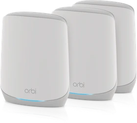 Netgear Orbi Wi-Fi 6, 760 Serie RBK763S, AX5400, Router und 2x Repeater Set, 3er-Bundle (RBK763S-100)