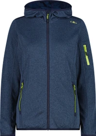 CMP Knit Tech Fleece Mesh Hoody Jacke blue-apple (Damen)