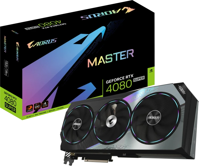 GIGABYTE AORUS GeForce RTX 4080 SUPER Master 16G, 16GB GDDR6X, HDMI, 3x DP