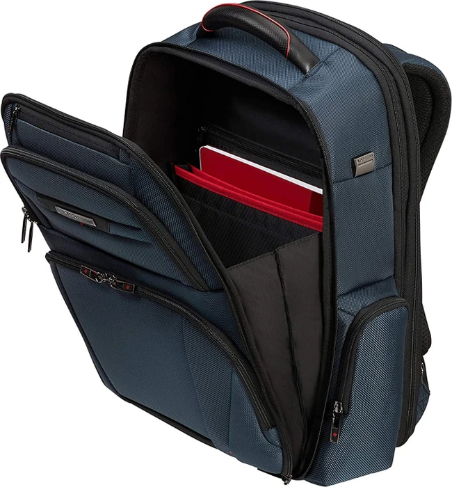 Samsonite Pro-DLX 5 Laptop Backpack 3V expandable 17.3" erweiterbarer Notebook-Rucksack blau