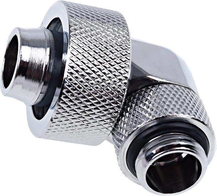 Alphacool Eiszapfen 90° Schlauchanschluss G1/4" auf 19/13mm, verchromt