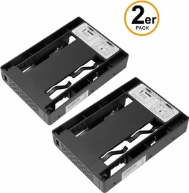 Icy Dock MB882SP-1S-3B DUAL, Einbaurahmen, schwarz, 2er-Pack