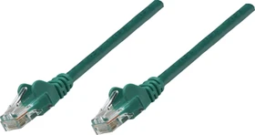 Intellinet Patchkabel, Cat5e, U/UTP, RJ-45/RJ-45, 0.25m, grün