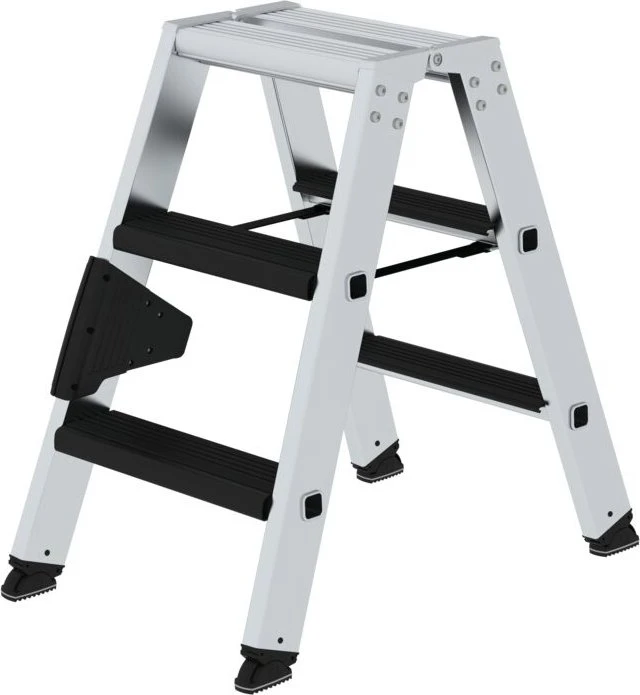 Günzburger Steigtechnik Alu 2-tlg. Stehleiter, 2x 4 Stufen