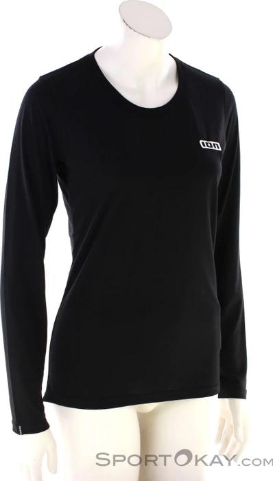 ION Bike Tee Logo DR LS Trikot langarm schwarz (Damen)