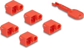DeLOCK RJ-45 Stecker Portblocker, inkl. Werkzeug, 10er-Pack