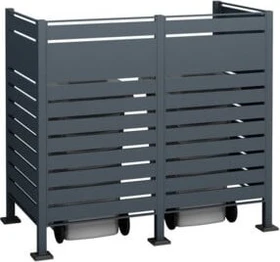 Westmann Planum 150 Mülltonnenbox 2x 240l anthrazit