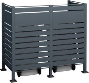 Westmann Planum 150 Mülltonnenbox 2x 240l anthrazit