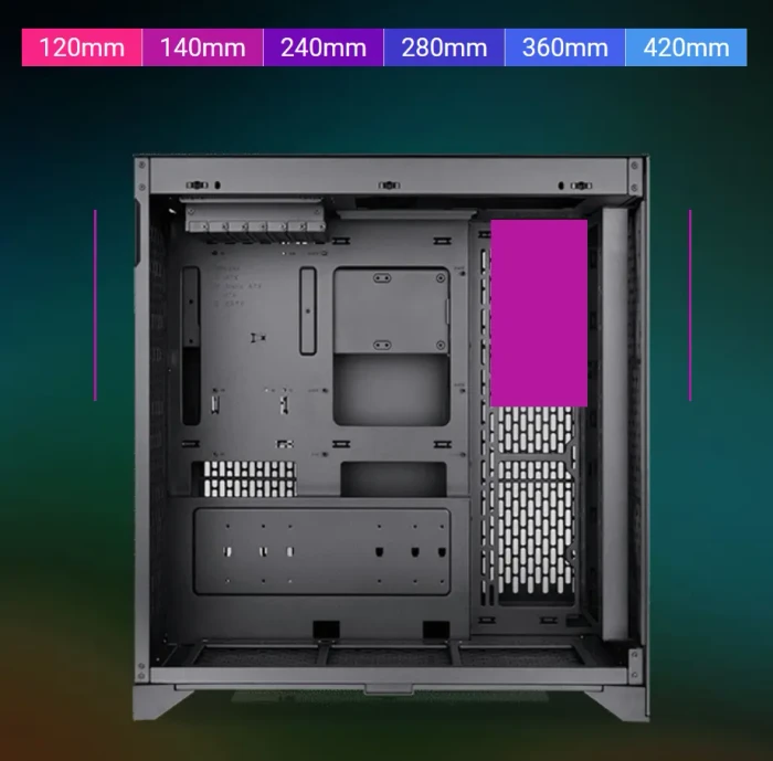 Thermaltake CTE E600 MX Black, schwarz, Glasfenster
