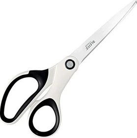 Leitz WOW Titan Büroschere, Universalschere/Papierschere, Rechtshänder, 205mm, schwarz/weiß