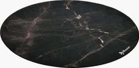 Arozzi Zona Bodenschutzmatte, Black Marble, rund, weich