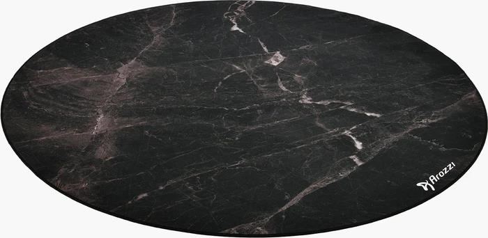 Arozzi Zona Bodenschutzmatte, Black Marble, rund, weich