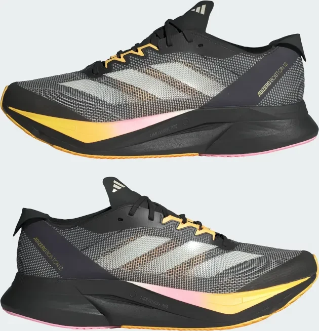 adidas Adizero Boston 12 core black/zero metallic/spark (Herren)