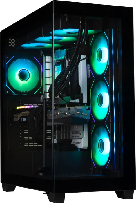 BitFenix CETO Premium Black, 4F, Lüfter LED Fixed RGB, Glasfenster