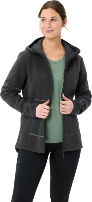 Vaude Neyland II Fleece Hooded Jacke phantom black (Damen)