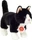 Teddy Hermann Katze stehend 20cm