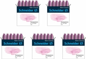 Schneider Pastell Standard-Tintenpatrone lilac, 6er-Pack