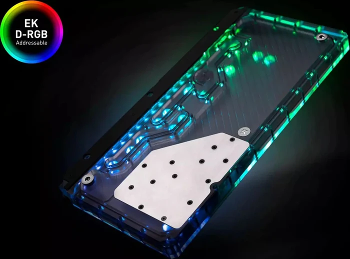 EK Water Blocks Quantum Line EK-Quantum Reflection PC-O11D D5 PWM D-RGB, Verteilerplatte mit Pumpe, Acryl