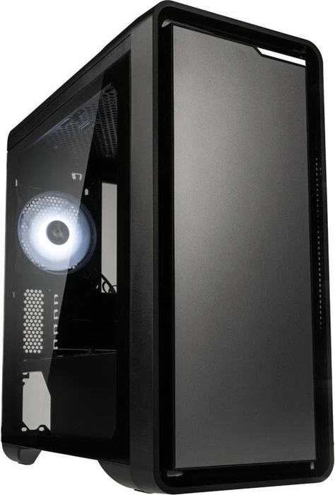 Zalman M3, schwarz, Glasfenster