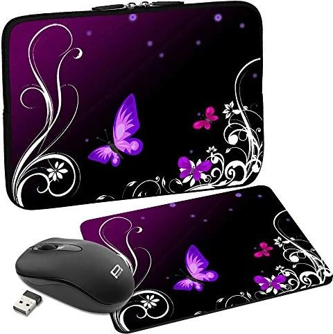 Pedea Design neopren purple butterfly 15.6" Schutzhülle