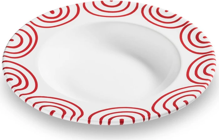 Gmundner Keramik Rotgeflammt Suppenteller Gourmet 24cm