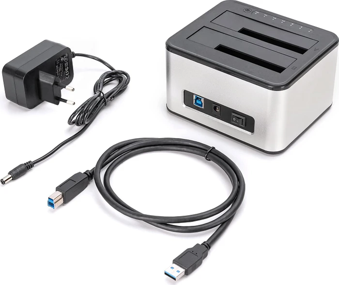 Digitus USB 3.0 Duale SATA HDD Dockingstation 2.5"/3.5", USB-B 3.0 [Buchse]