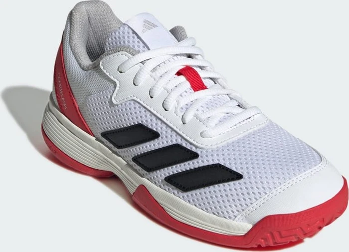 adidas Courtflash cloud white/core black/lucid red (Junior)
