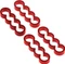 Alphacool Eiskamm Alu X4 Flat Kabelkamm 4mm, rot, 4er-Pack Vorschaubild