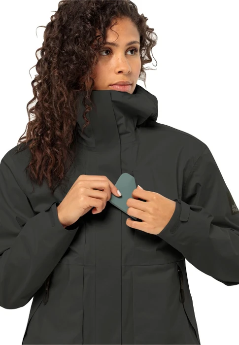 Jack Wolfskin Wandermood 3l Funktionsjacke granite black (Damen)