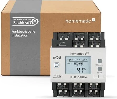 eQ-3 Homematic IP Jalousieaktor für Hutschienenmontage, 4-fach, Schaltaktor