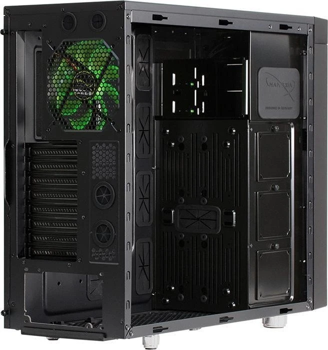 Nanoxia CoolForce 2 schwarz, Acrylfenster, schallgedämmt