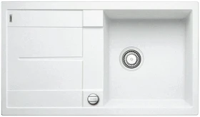 Blanco Metra 5 S-F Becken reversibel mit Ablauffernbedienung weiß