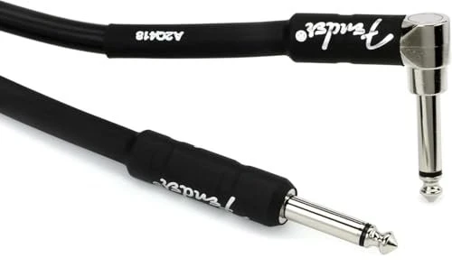 Fender Professional Series Instrument Cable Black Angled 7.5m