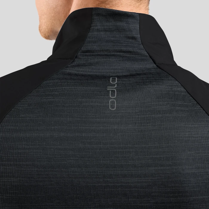 Odlo The Run Easy Warm Hybrid Funktionsjacke schwarz (Herren)