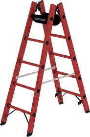 Günzburger Steigtechnik Kunststoff 2-tlg. Stehleiter, 2x 5 Stufen