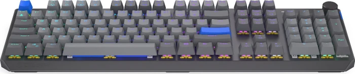 Endorfy Thock V2 Wireless, PBT, grau, LEDs RGB, hot-swap, Endorfy YELLOW, USB/Bluetooth, US