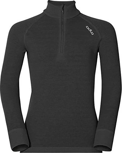 Odlo Warm Half-Zip Funktionsshirt langarm schwarz (Junior)