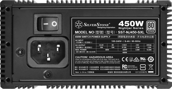 SilverStone Nightjar Series NJ450-SXL 450W, SFX-L