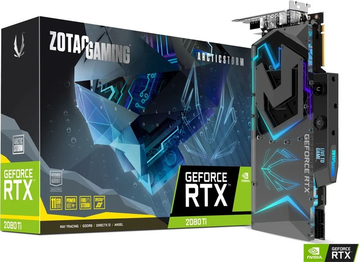 Zotac Gaming GeForce RTX 2080 Ti ArcticStorm, 11GB GDDR6, HDMI, USB-C, 3x DP