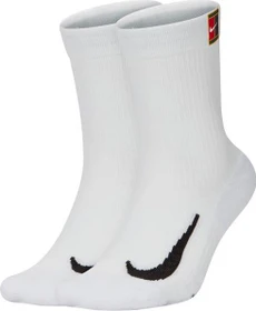 Nike Court Multiplier Cushioned Crew Tennissocken weiß, 2 Paare
