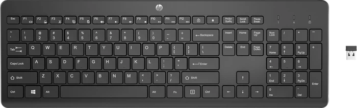 HP 230 Wireless Keyboard, USB, DE