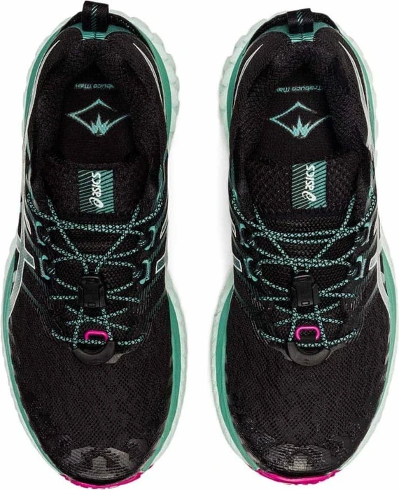 Asics Trabuco Max black/soothing sea (Damen)