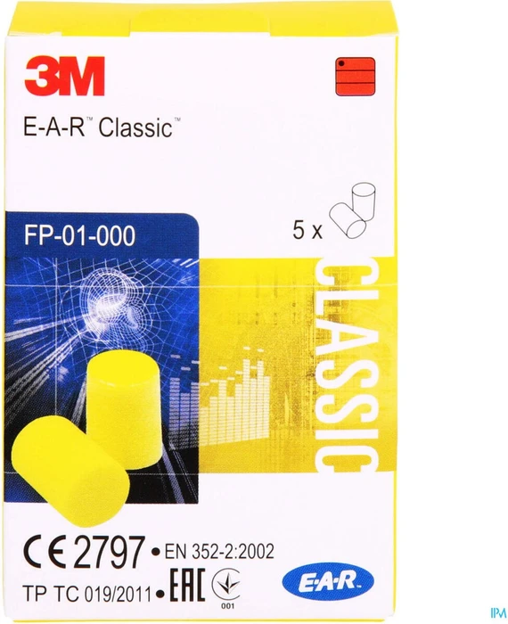 3M E-A-R Classic Gehörschutz gelb, 10 Stück