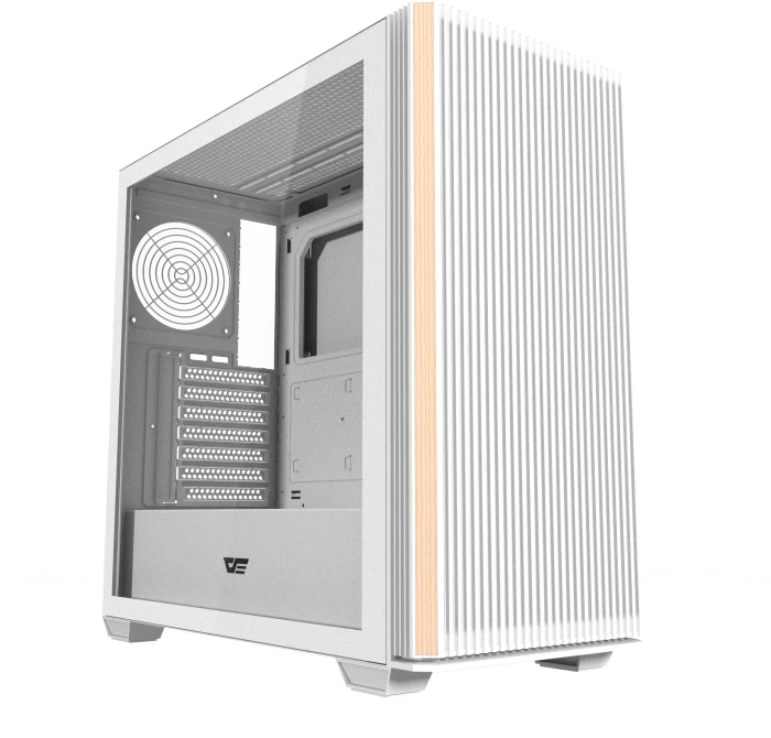 DarkFlash DS900WS White, USB-C, inkl. 4x Lüfter, Glasfenster