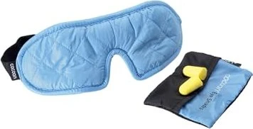 Cocoon Eye Shades Schlafmaske inkl. Ohrstöpsel blau/grau