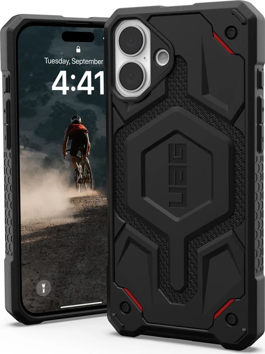 UAG Monarch Pro Kevlar Case with MagSafe für Apple iPhone 16 Plus Kevlar Black