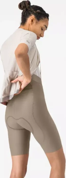Castelli Espresso 2 DT Bibshort Fahrradhose kurz clay (Damen)
