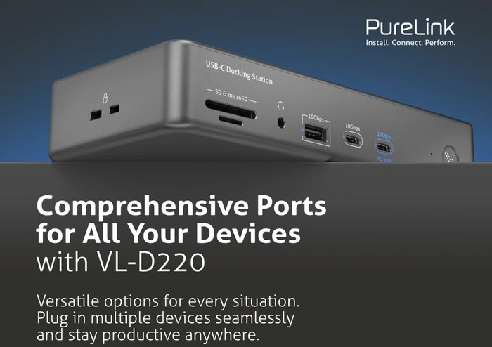 PureLink Vuelogic 15-in-1 USB-C Docking Station, USB-C 3.1 [Buchse]
